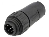 Conector circular mufa cablu PIN 7 tată lipire argintat
