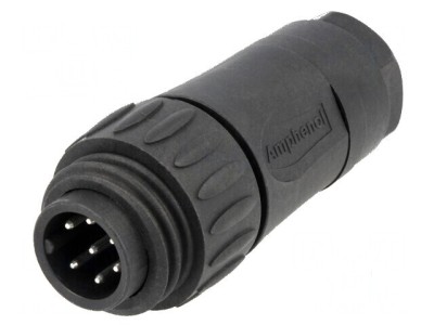 Conector circular mufa cablu PIN 7 tată lipire argintat foto