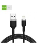 Cablu USB 3.0 A-LGT t-t 1m 3A negru Golf Metal Braided HQ