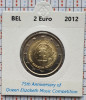Belgia 2 euro 2012 UNC - Music - km 317 - cartonas personalizat D91201, Europa
