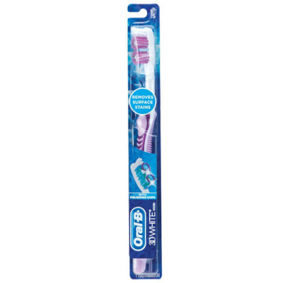 Periuta de Dinti, Oral-B, 3D White, Vivid, Efect Albirea Dintilor, Soft, Culoare Mov foto