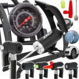 Pompa de picior cu piston dublu si manometru pentru umflat, presiune 7 bari, Verke