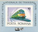 Rom&acirc;nia, LP 1001/1979, Exp. Internațională a Transporturilor, coliță dant., MNH, Nestampilat