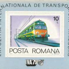 România, LP 1001/1979, Exp. Internațională a Transporturilor, coliță dant., MNH