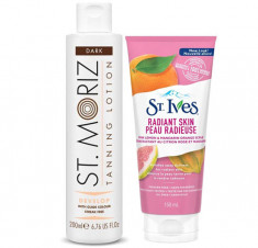 Set pentru autobronzare profesionala ST MORIZ cu Lotiune Dark si Exfoliant ST.IVES cu Lamaie si Mandarina - Copie foto