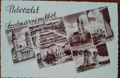 Carte postala, imagini din Satu Mare, perioada interbelica foto