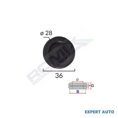 Capac cauciuc inchis universal diametru 28mm set 5 buc UNIVERSAL Universal #6 foto