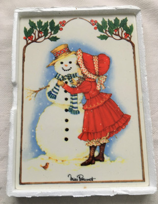 Carte Postala - Villeroy and Boch - Vilbo Card - Om de zăpadă - cutie originală foto