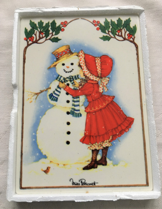 Carte Postala - Villeroy and Boch - Vilbo Card - Om de zăpadă - cutie originală