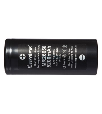 Acumulator Keeppower IMR26650 5200mAh - 15A foto