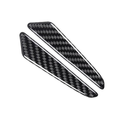 Set 8 elemente de protectie usa &amp;quot;Imitatie Carbon&amp;quot;, flexibile, autoadezive, culoare Neagra FAVLine Selection foto