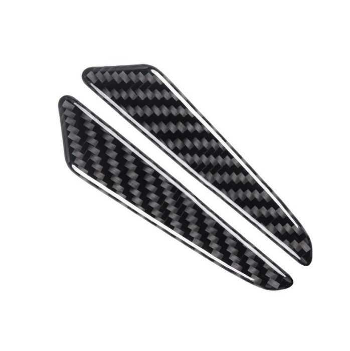 Set 8 elemente de protectie usa &quot;Imitatie Carbon&quot;, flexibile, autoadezive, culoare Neagra FAVLine Selection