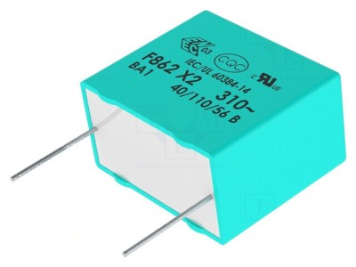 Condensator polipropilenă X2 1uF 26x13x22mm THT &amp;plusmn;10% foto