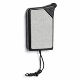 Cumpara ieftin Breloc multifunctional cu touch pentru telefon si pad curatare ecran, ABS si metal, 6 x 2 x 1.3 cm, alb negru