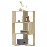 VidaXL Bibliotecă 3 niveluri stejar sonoma 50x50x102 cm lemn prelucrat