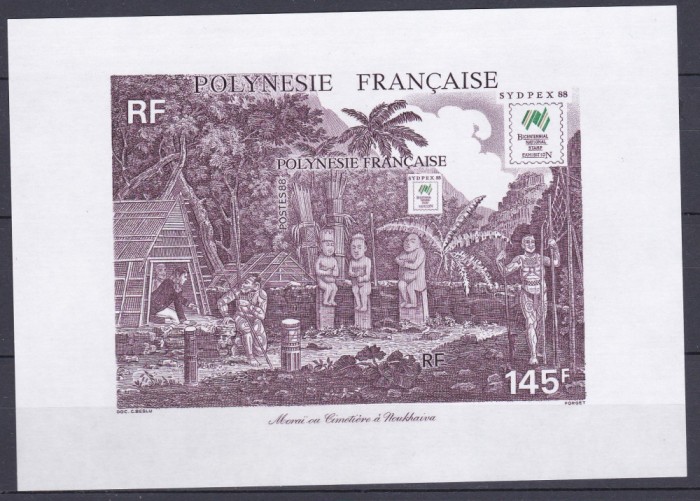 DB1 Expo Sydpex 1988 Polinezia Franceza SS MNH