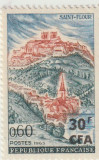 Reunion 1965 - Saint-Flour , supratipar 30Fr / 0,60Fr,MNH,Mi.439, Arhitectura, Nestampilat