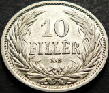 Moneda istorica 10 FILLER - AUSTRO-UNGARIA / UNGARIA, anul 1909 *cod 5002