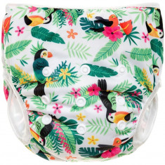 T-TOMI Diaper Swimwear Parrots scutece lavabile tip slip de înot 5-12 kg 1 buc