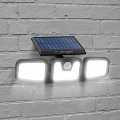 Proiector solar cu senzor de mișcare - braț pivotant - 3 COB LED