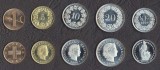 ELVETIA █ SET DE MONEDE █ 1+2+5+10+20 Rappen + 1/2 Franken █ 1969-2007 █ UNC