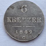 Austria 6 kreuzer 1849 C argint Joseph l