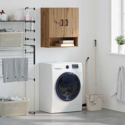 vidaXL Dulap de perete stejar artizanal 60 x 31 x 70 cm Lemn compozit 879541 foto
