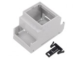 Carcasă pentru șină DIN 90x53x58mm PPO gri deschis