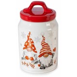 Borcan Craciun ceramica multicolora TR &Oslash; 10 cm x 17 H