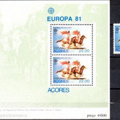 PORTUGALIA Azore 1981, EUROPA CEPT, serie neuzata, MNH