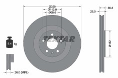 TEXTAR 92290405 PRO+ Disc frana