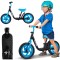 Bicicleta pentru copii fara pedale, roti EVA, 12&quot;, negru / albastru, MalPlay 111340