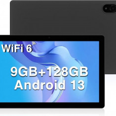 Tableta Doogee U10 Gray, 10.1 IPS HD, Android 13, 9GB RAM (4+5), 128GB ROM, Quad Core RK3562, 5060 mAh, wifi6, TUV, Aplicatii Copii