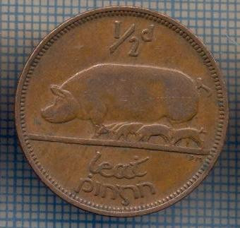 AX 952 MONEDA- IRLANDA - 1/2 PENNY -ANUL 1943 -STAREA CARE SE VEDE