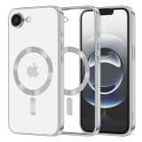 Husa premium iPhone 16e Techsuit Luxury Crystal MagSafe, argintiu