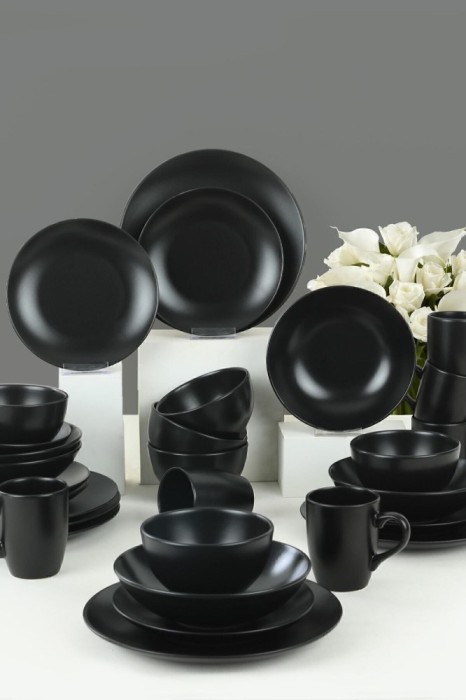 Keramika Set de vesela - Alfa Mat - 30 bucăți - 6 persoane - Stoneware