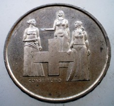 F.509 ELVETIA CONSTITUTION 5 FRANCS FRANCI 1974