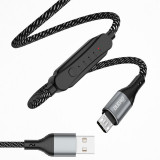 Cablu USB Dudao - Micro USB 5 A 1 M Temporizator 1 - 5 Ore Negru (L7XSM)