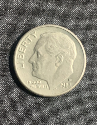 Moneda One Dime 1982 USA foto
