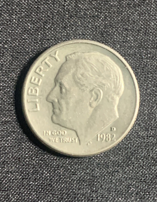 Moneda One Dime 1982 USA