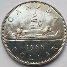 Moneda 1 dollar 1969 Canada, unc-Aunc, proof-like, km#76 foto