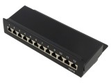 Patch Panel Goobay 12 Porturi Cat 6 RJ45 Negru 69307