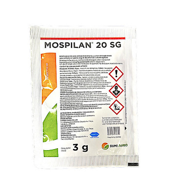 Mospilan 20SG 3 gr insecticid sistemic Nippon Soda (cartof, grau, porumb, ardei solarii, castraveti solarii, varza, ceapa, mar, prun, par, rapita, vit foto