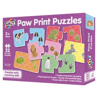 Puzzle Galt 22 piese cu animale si amprenta lor, 1005542 foto