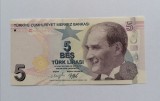 Turcia 5 lire 2009 UNC