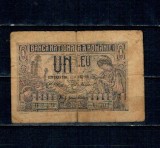 Romania 1915 - 1 leu, uzat