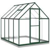 Cumpara ieftin Sere cu cadru de baza, verde, 224x169x202 cm, aluminiu