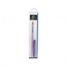 Pensula unghii cu varf diagonal, pentru aplicare gel UV, GF-16-6, Nr. 6, violeta