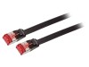 Patch cord U/FTP Cat6 negru 3m ecranat, Logilink