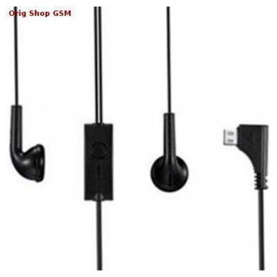 CASTI HANDSFREE SAMSUNG EHS41UMAME (MICROUSB) NEGRU ORIGINAL foto